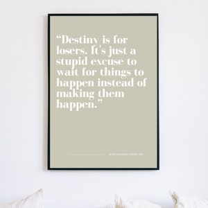 Gossip Girl poster print Blair Waldorf gossip girl famous quote Xoxo Gossip Girl fan unique gift for her TV series fan perfect print