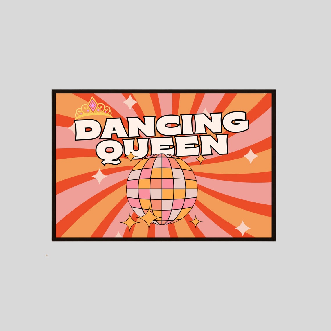 Dancing Queen | ABBA Print | Lyrics Print | Music Print | ABBA Gift ...