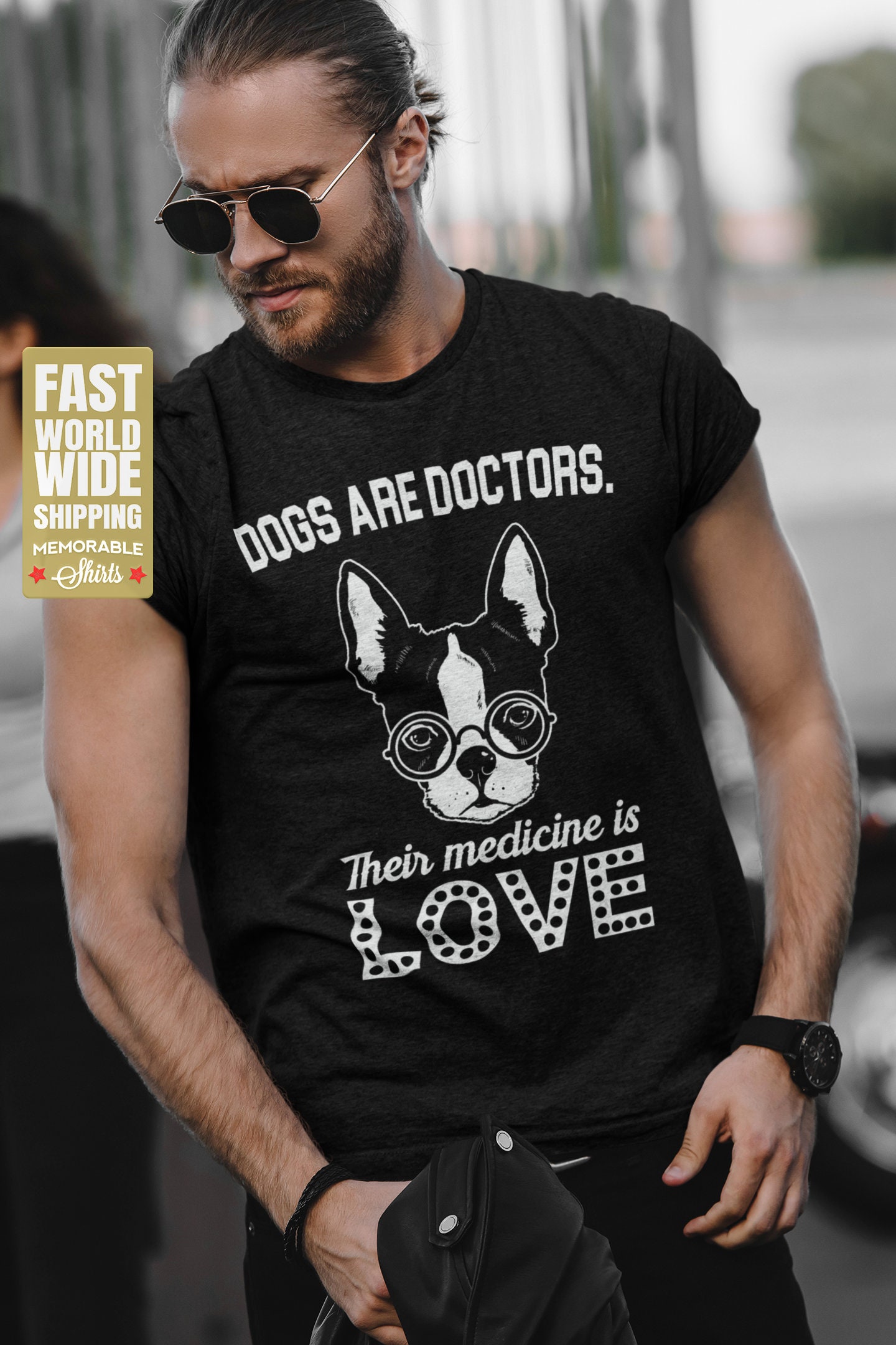Dogs Are Doctors. Their Medicine is Love Dog Lovers Gift MD - Etsy