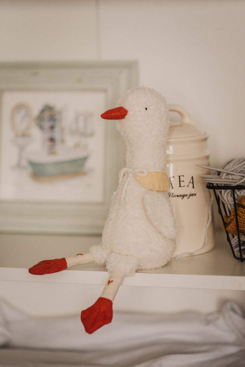 plush goose soft toy handmade image 2