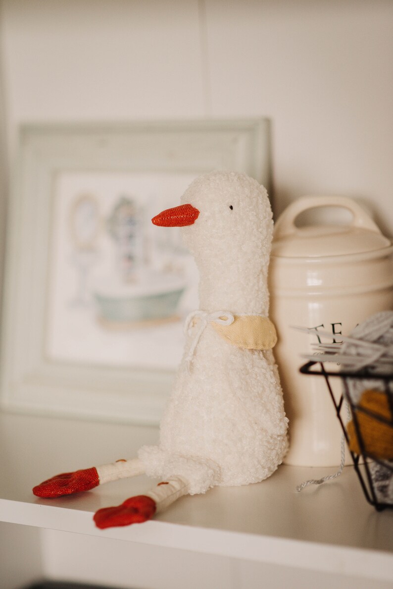 plush goose soft toy handmade image 9