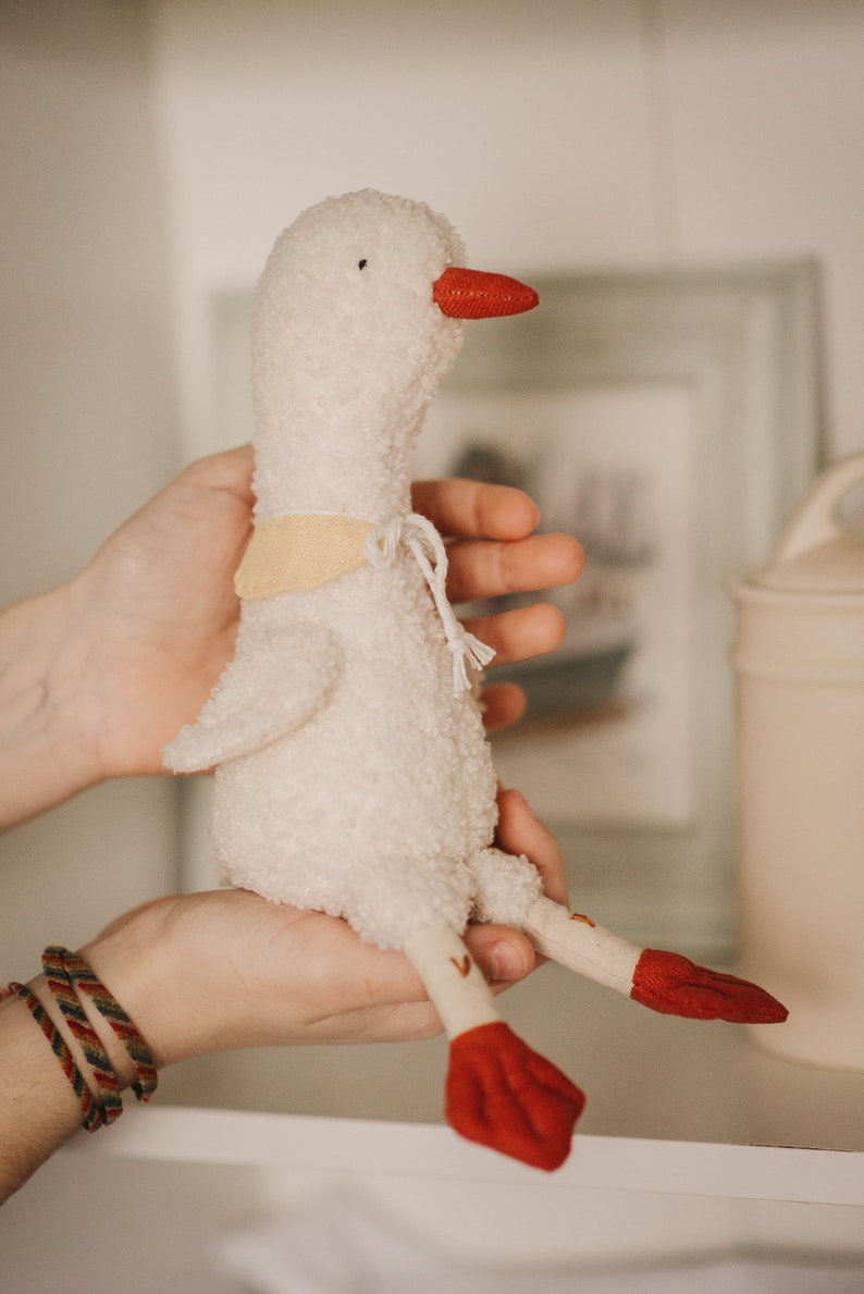 plush goose soft toy handmade image 8