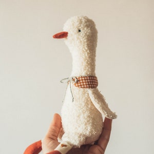 plush goose soft toy handmade image 1