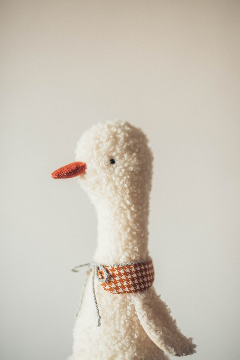 plush goose soft toy handmade image 7