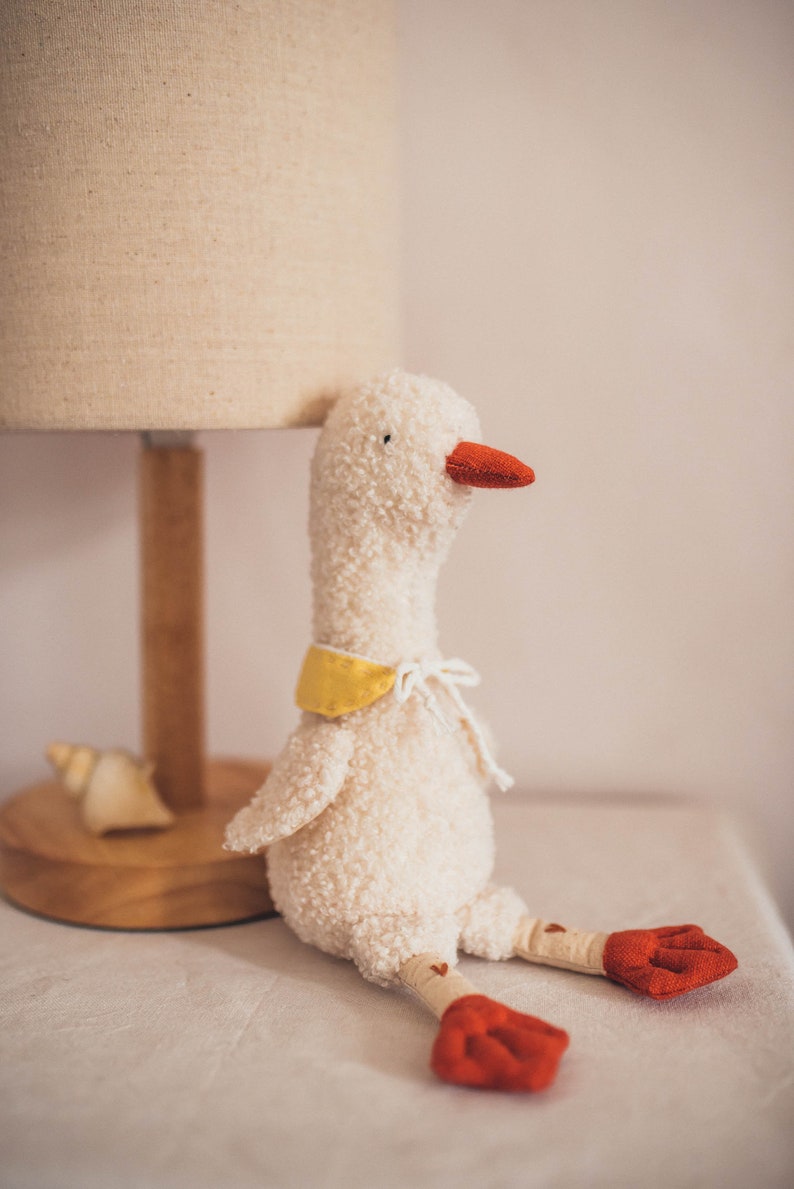 plush goose soft toy handmade image 3