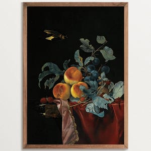 Baroque Art Print, Dark Academia Decor, Moody Wall Art