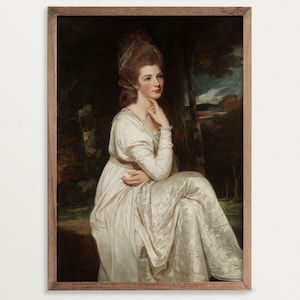 Victorian Art Print - Lady Elizabeth Stanley | Regency Wall Art, Coquette Room Decor, Portrait Painting Print