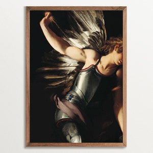 Stimmungsvolle Wandkunst - Der göttliche Eros | Barock Malerei Druck | Dark Academia Dekor