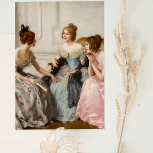 Viktoriansk väggkonst – Regency-konst, Coquette-rumsdekor, Vintage väggkonst bild 7