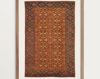Stampa artistica su tessuto per pareti – Decorazione per la casa in stile boho, poster con arazzo antico