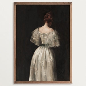 Victorian Painting Print | Dark Academia Wall Art | Modern Antique Print