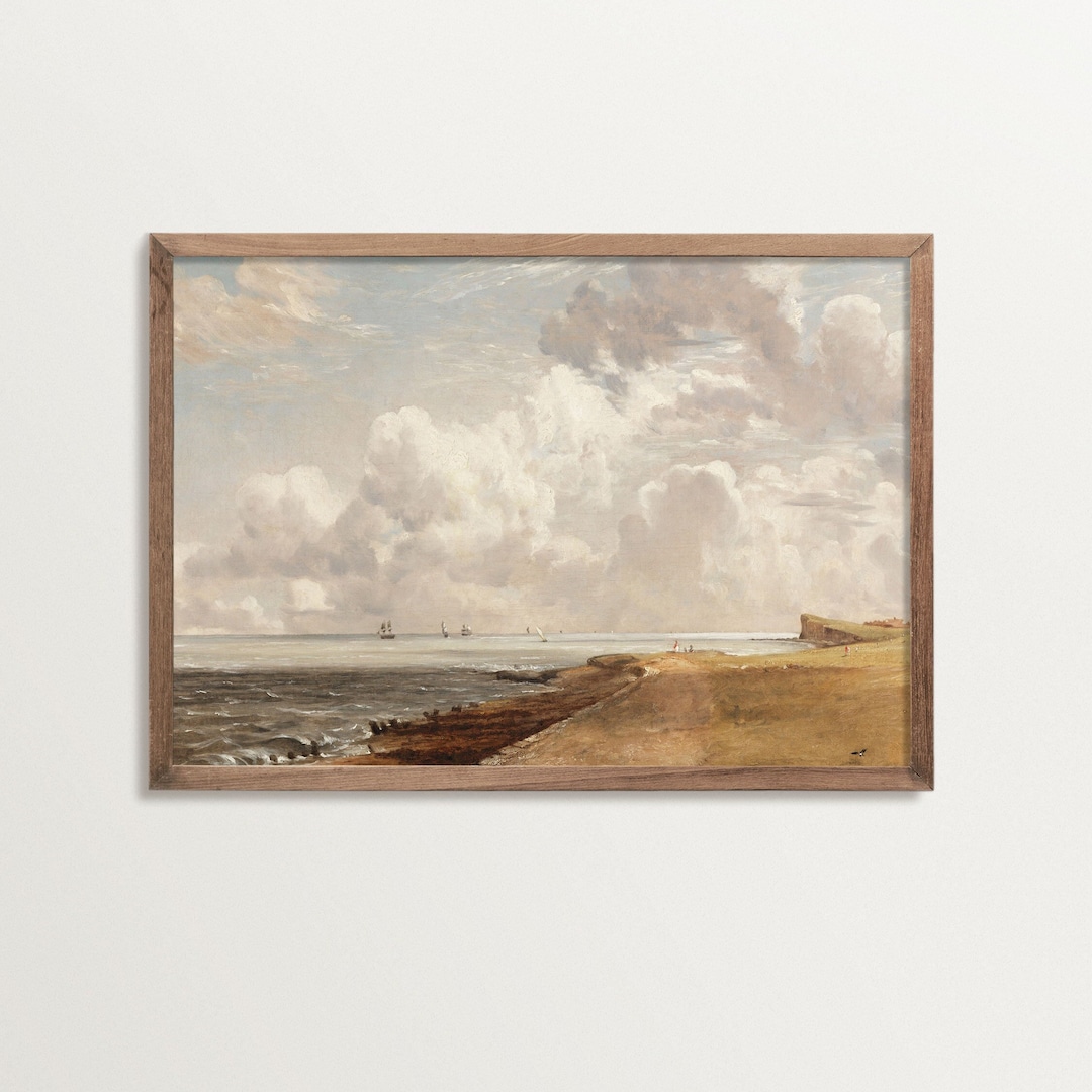 Cloud Painting Print, Ocean Art, Landscape Wall Art - Etsy