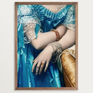Victorian Wall Art - Joséphine | Regency Art | Altered Painting Print