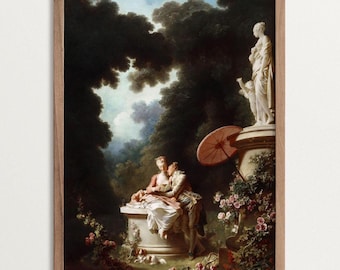 Rococo Art Print - Love Letter | Maximalist Decor | Famous Paintings