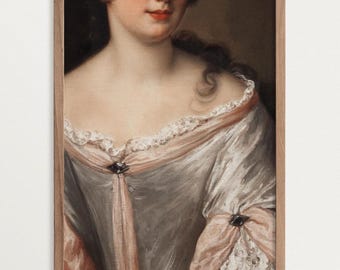 Coquette Room Decor - La Duchessa | Victorian Portrait Painting Print | Regency Art