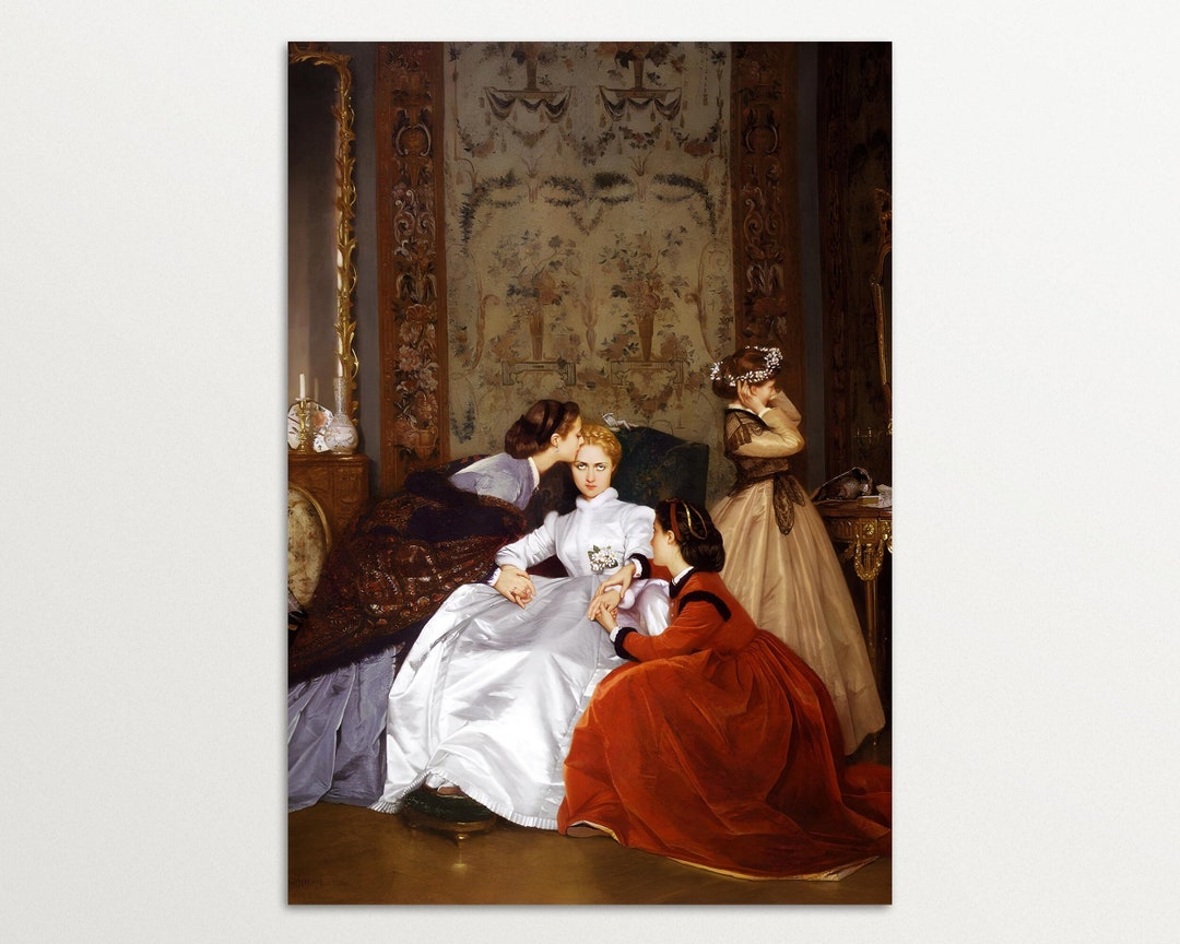 Impression d'art La fiancée hésitante La mariée - Etsy France