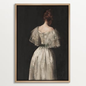 Moody Canvas Print, Framed Large Wall Art, Elegant Home Decor, Dark Academia