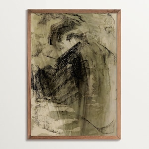 Wabi Sabi Wall Art Print – Modern Abstract Poster in Earth Tones, Minimalist Zen Aesthetic for Calm Interiors and Japandi Decor
