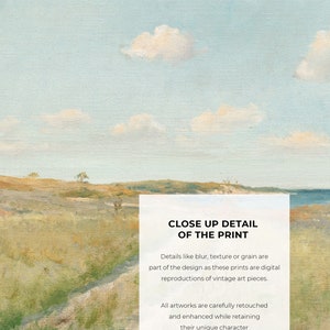 The close-up of the art print shows the texture of the original painting, so that the brushstrokes and the canvas are visible.