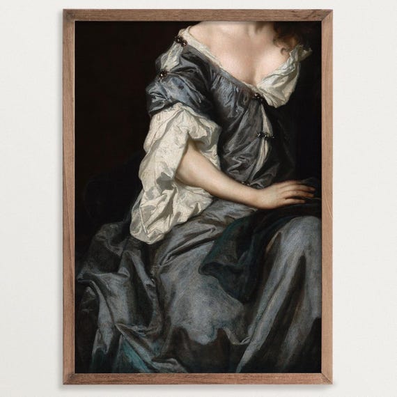 Baroque Painting Print, Victorian Art Print, Moody Wall Art