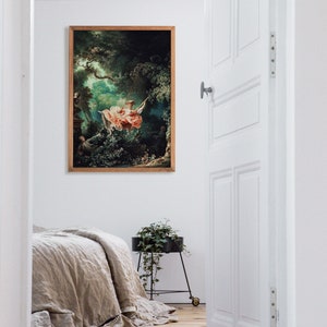 Rococo Decor Painting Print - The Swing | Maximalist Decor | Famous Paintings image 7