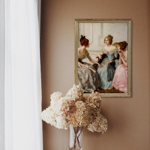 Viktoriansk väggkonst – Regency-konst, Coquette-rumsdekor, Vintage väggkonst bild 5