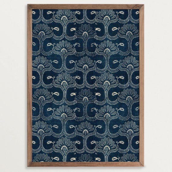 Tapestry Wall Art Print | Modern Farmhouse | Vintage Textile Print