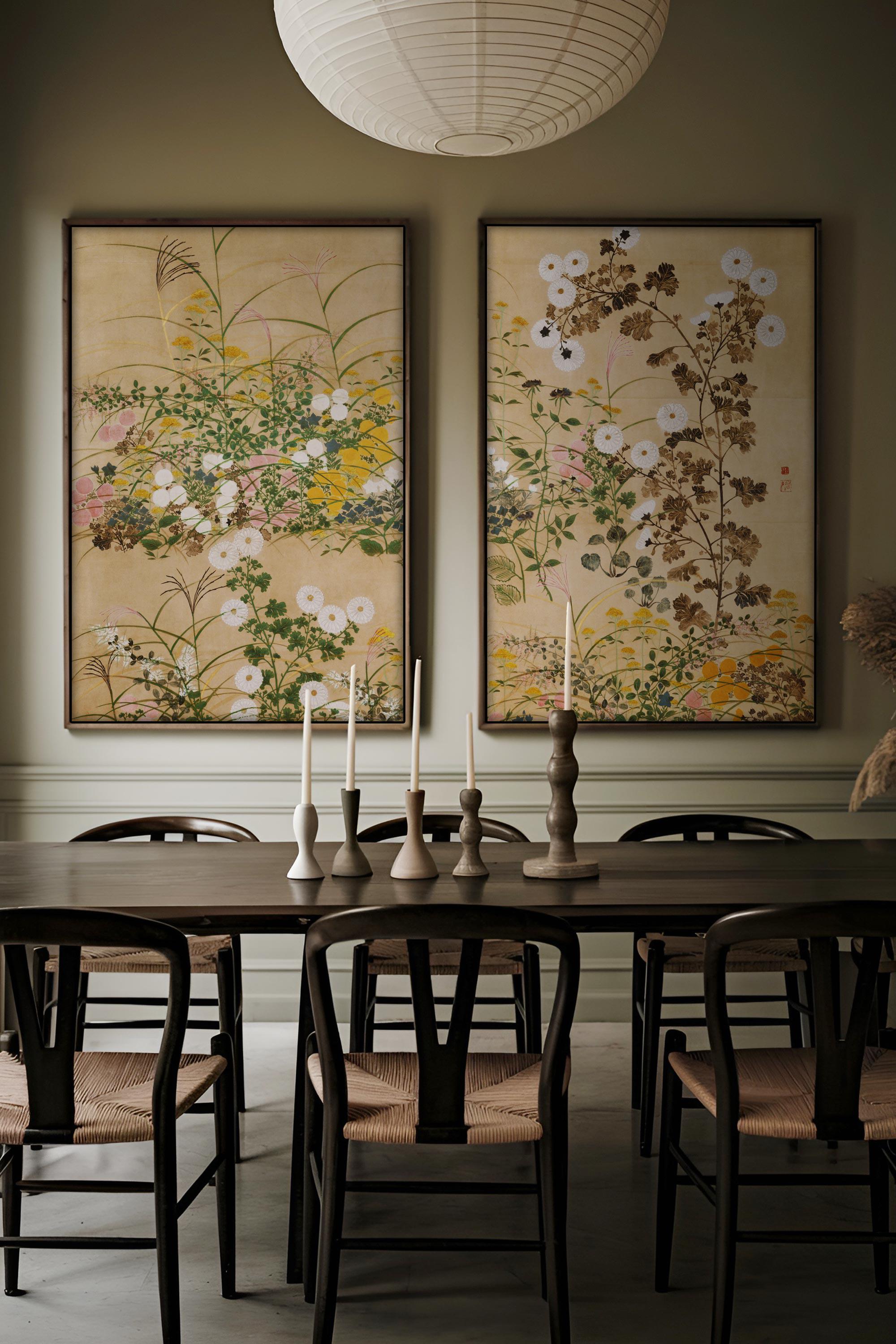 Diptych Chinoiserie Wall Art Prints - Grandmillenial Gallery Wall Set ...