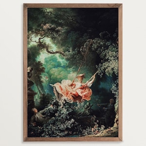 Rococo Decor Painting Print - The Swing | Maximalist Decor | Famous Paintings