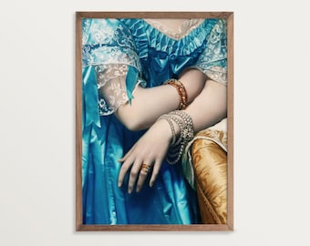 Victorian Wall Art, Regency Home Decor, Altered Art Print