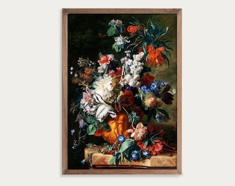 Baroque Flower Print | Floral Still Life | Eclectic Wall Art