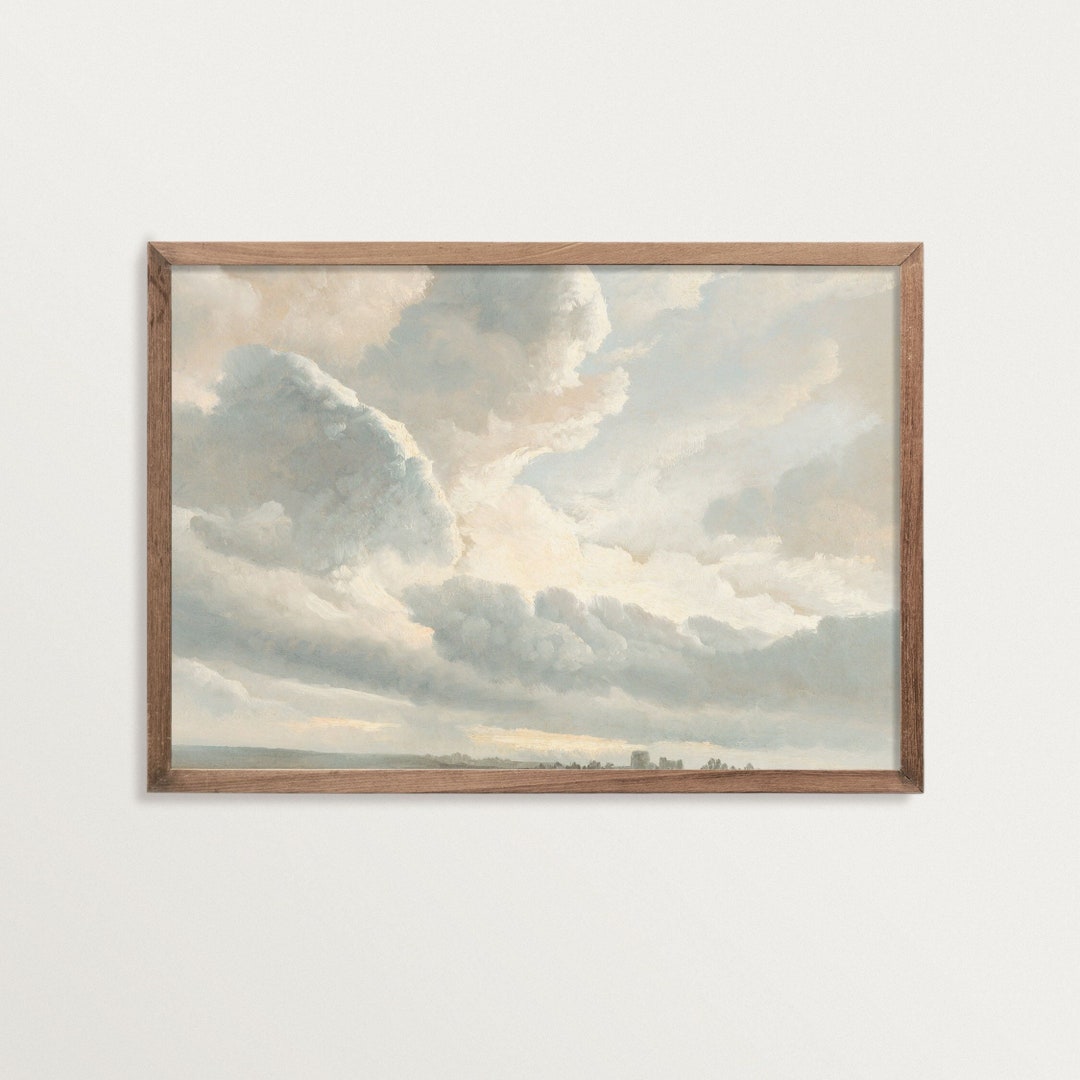 Cloud Painting Print | French Countryside Print | Modern Antique Prints ...