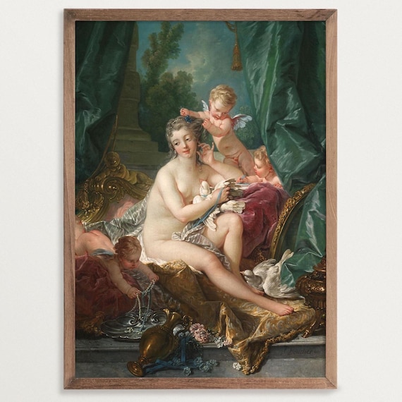 Maximalist Decor - Venus | Rococo Decor Painting Print | Coquette Room Decor