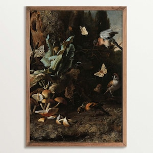 Dark Academia Decor | Baroque Painting Print | Dark Cottagecore | Still Life Painting