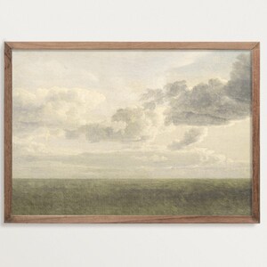 Antique Cloud Painting – Study of Clouds | Sky Art Print | Country Painting
