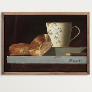 Still Life Painting Print - Breakfast | Food Still Life Dining Room Decor | Kitchen Wall Art