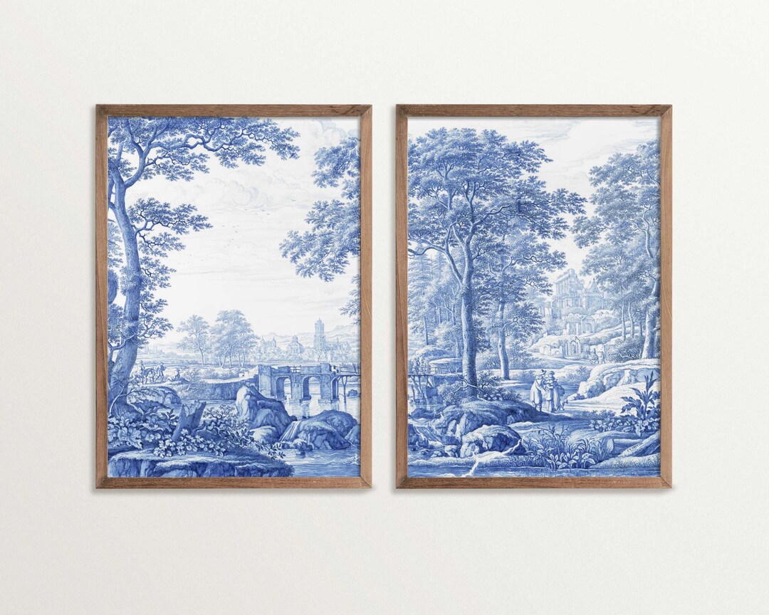 Chinoiserie Wall Art Set, Grandmillenial Art Prints, Gallery Wall Set ...