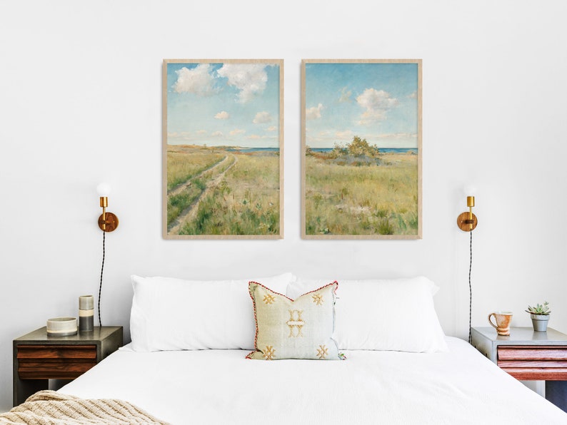 Country Meadow Sketch Wall Art main image 0
