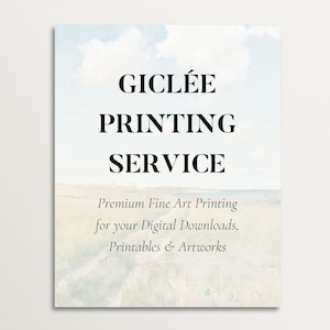 Giclée Printing Service, Custom Poster Print, Fine Art Prints, Wall Art, Printable Photos, Professional Print, Any Image, Home Decor