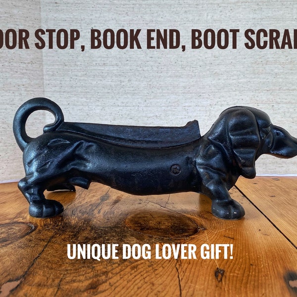 Cast Iron Wiener Dog Boot Scraper Etsy