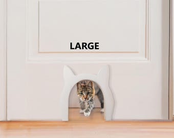 Katzentür Interior Hundetür für Hausbesitzer Geschenk für Katzenliebhaber Geschenk Einfache Tür für Katzenbesitzer, um die Tür der Katzentoilette zu verstecken