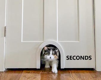 Cat Door *Seconds* - Pet Entryway - Large Pet Door - Indoor Pet Door - Interior Cat Door - Small Dog Door - Simple Arch