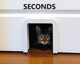 Cat Door *Seconds*- Pet Entryway - Large Pet Door - Indoor Pet Door - Interior Cat Door - Small Dog Door - Simple Rectangular Arch