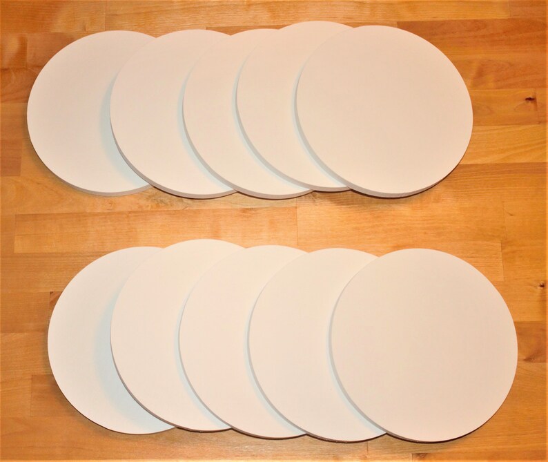 White Circle Blank Canvas Plastic Circle PVC Circle Etsy