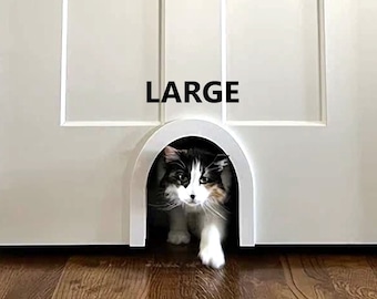 Cat Door - Pet Entryway - Large Pet Door - Interior Cat Door - Indoor Pet Door - Small Dog Door - Simple Arch