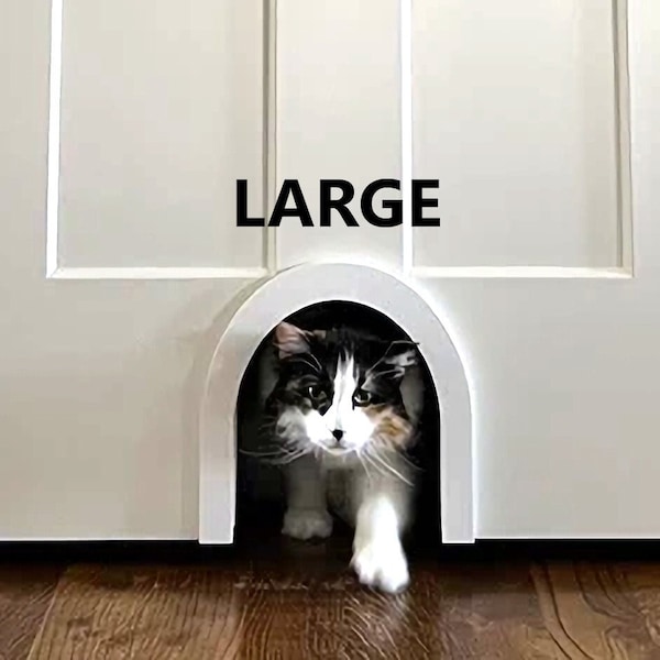 Cat Door - Pet Entryway - Large Pet Door - Interior Cat Door - Indoor Pet Door - Small Dog Door - Simple Arch