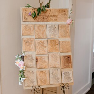 Sitzplan aus Holz, Sitzplan Hochzeit, Rustikaler Sitzplan, Sitzplan Hochzeit, Rustikaler Sitzplan