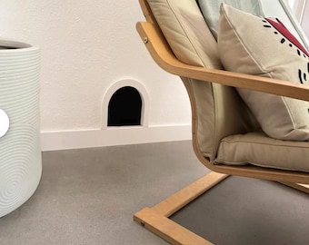 Katzentür Benutzerdefinierte Interieur Hundetür für Hausbesitzer Geschenk für Katzenliebhaber Geschenk Einfache Tür für Katzenbesitzer, um die Tür der Katzentoilette zu verstecken