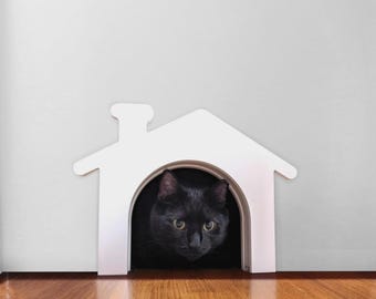 Cat Door - Pet Entryway - Pet Door - Indoor Pet Door - Interior Cat Door - House Door