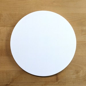 White Circle - Blank Canvas - Plastic Circle - PVC Circle